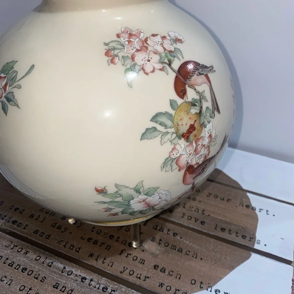 Vintage Lenox Serenade 7”‎ Porcelain Globe Vase